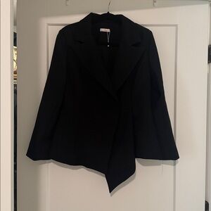 NEW LA' ROS asymmetrical blazer black